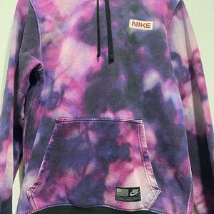 NIKE x NASA Official Stargazer Club Galaxy Tie-Dye Hoodie Sweatshirt Size Small